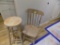 (1) Stool and (1) Chair, Unfinished (Kitchen)