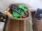 Box of Safety Tethers, Small Exercise Equipment, a Few Hand Tools (Mud Room