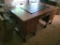 Nice Old Wooden 5-Drawer Desk  (Office off Dining Room)