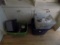 Misc Items in (3) Totes - Candles, Step Stool, Books, Many Candles (Dining