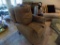 Leather Recliner, Light Brown - Shows Some Wear  (Living Room)