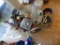 Lg Grp of Household Decorations (Middle Group) - Birdhouse, Baskets, Servin