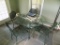 Glass 44'' Patio Table w/(4) Chairs (Sun Room)