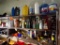 Contents of Wire Shelves MARKED B, C, and D - Washer Fluid, Car Cleaning So