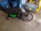 (2) Rolling Shop Stools - (1) Round Adjustable Height with 5 Casters and (1