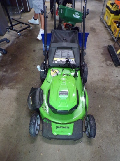 Green Works Brushless 40V 21'' Self-Propelled Push Mower with Grass Collect