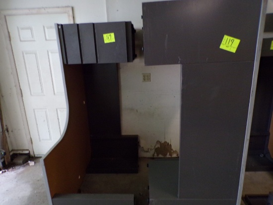 (2) Corner Office Desks with 3 Drawer Cabinets, 72'' x 48'' L-Shaped (Garag