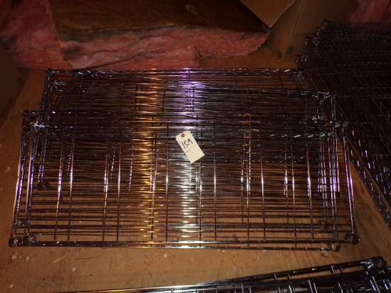 (10) 48'' x 18'' Wire Metal Shelves ( 10 X BID PRICE)