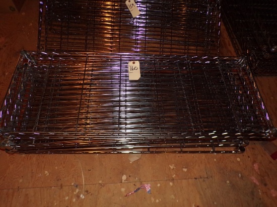 (10) 48'' x 18'' Wire Metal Shelves ( 10 X BID PRICE)