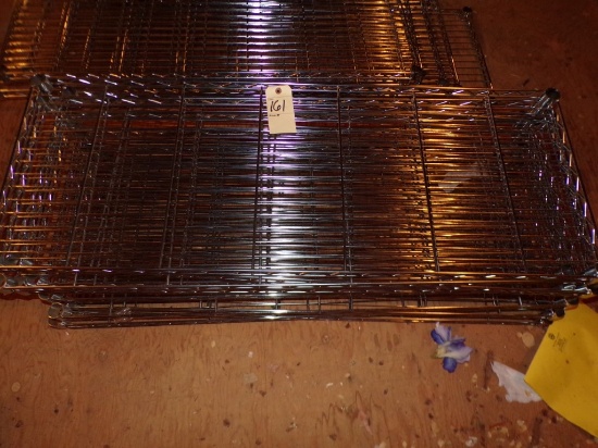 (10) 48'' x 18'' Wire Metal Shelves ( 10 X BID PRICE)