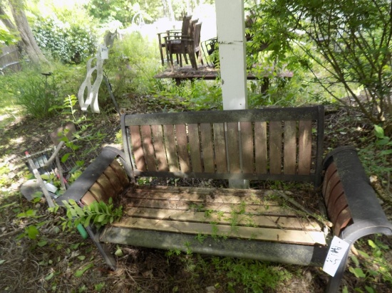 Fish Wind Ornament, Park Bench  (Outside - Pool Area)