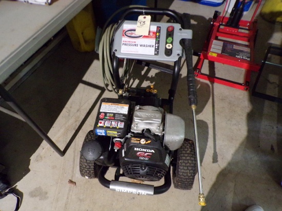 Simpson 3200 PSI Pressure Washer, Honda GL190 Engine with Wand and Hose