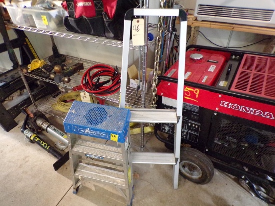 Werner 2' Aluminum Step Ladder and Polder 2' Aluminum Step Stool/Ladder