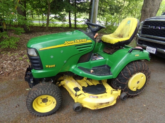 John Deere X595 Riding Mower with 54'' Deck, Yanmar Diesel Engine, 4 x 4 ,