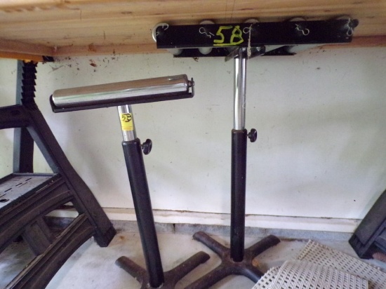 5 Roll Roller Stand, Under Work Bench and Single Roll Roller Stand