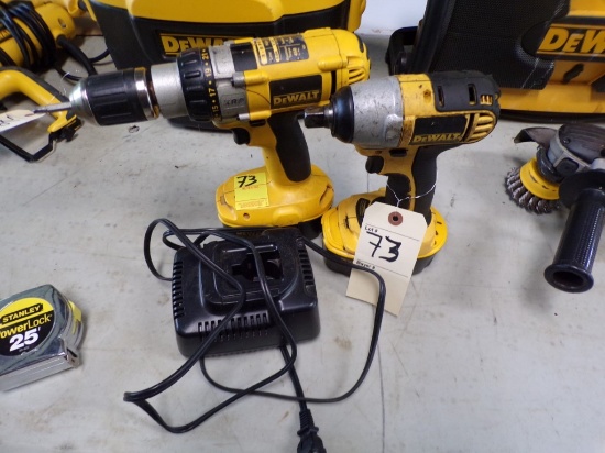 DeWalt 18 V 1/2'' XRP Drill/Driver Model DW 987 and 18 V 1/2'' Impact Wrenc