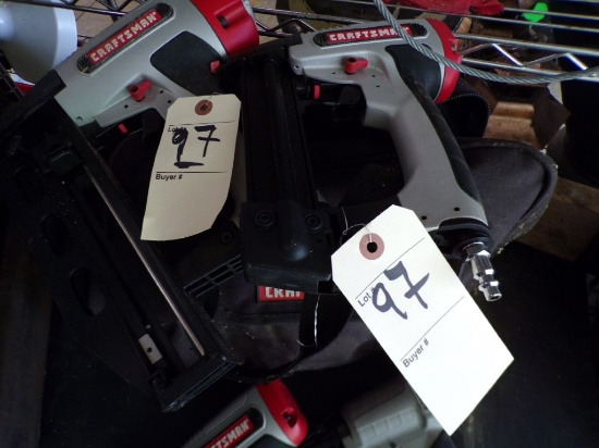 Craftsman Pneumatic 16 Gauge Finish Nailer and 18 Gauge Brad Nailer in Clot