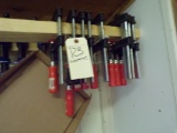 (8) Bessey 4 x 9 Bar Clamps (Woodshop)