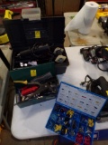 Group of Electrical Items - Connector Ends, Wire, Fuses, Switches, Milwauke