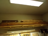 Group of Assort. Lumber Above Light - Rough Cut , Some Stained, See Pics (W