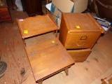 Flip-Top End Table w/UpperShelf 18'' x 28'', 2-Drawer Filing Cabinet