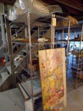 (2) 5-Tier Adjustable Wire Metal Shelves, 48'' x 18'' x 75'' w/Contents, Ci