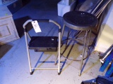 Shop Stool & 2' Step Ladder (Basement)