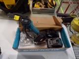 New In Box Deihong 21V 6'' Hand Held Mini Chainsaw, (2) Batteries, (1) Char