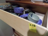 Contents of Top Drawer - Decorative Ceramic Dishes (Sm Den off Kitchen)