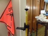 Yellow Striaight Shaft Tri-Pod with Adjustable Mounting Platform