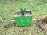 John Deere I Match 3 PTH Ballast Box Filled with Concrete