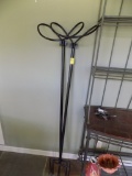 (2) Plant Hangers - Loop Shaped, on Stakes (Sun Room)