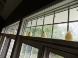 (12) ''Pear'' Candles on Windowsill (Sun Room)
