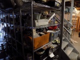 (1) Stainless/Chrome Wire Shelf, 5-Tier, 48'' x 18'' x 75'' - Shelf ''W''