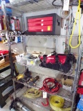 Group of Misc. Items on Wire Shelf MARKED A - Jumper Cables, Solid Tri-Ball