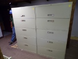 (2) 5 Drawer Lateral Filing Cabinets, 36'' x 18'' x 64''