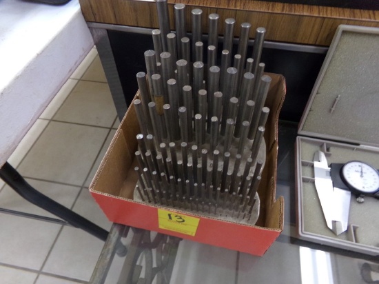Group of (3) Racks of Drill Rods - Number, Letter and Fractional Sizes