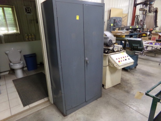 2-Door Steel Cabinet w/(5) Shelves, 36'' x 18'' x 72''