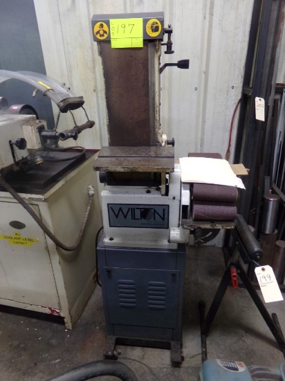 Wilton Disc/Belt Grinder with Extra Bolts and Discs, 110V, 6'' x 48'', Mode