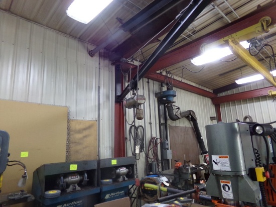 Gantry Crane with 1/4 Ton Loadstar Electric Chain Hoist, About 11' Beam, Mo