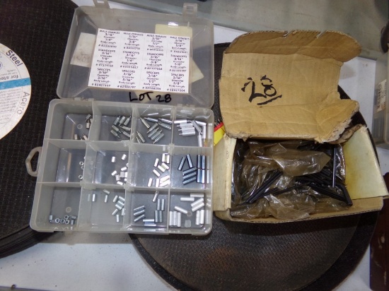 Box of Split Spring Pins and Stand-Off Assortment