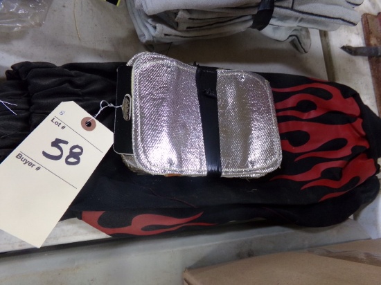 (6) New Aluminized Back-Hand Pads and (2) Welding Sleeves