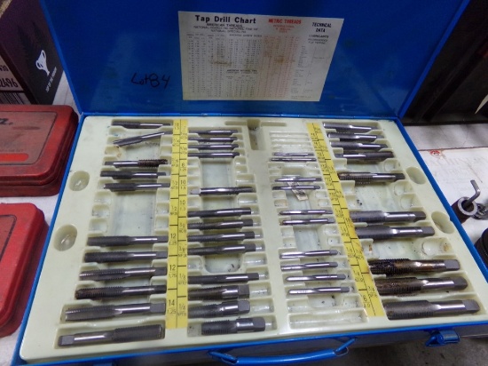 110 Pieces (Incomplete) Metric/SAE Tap Set (Blue Case)