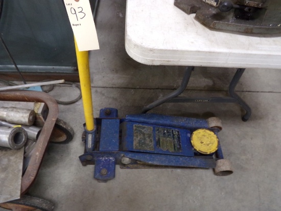 3 1/2 Ton Floor Jack, Blue & Yellow