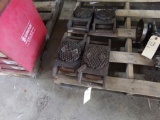 Set Of (4) Tank Tread Machines Rollers (Pallet Rack)