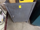 Gray Steel Cabinet, (1) 21'' x 16'' x 34'', (3) Shelves