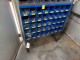 Blue 40-Bin Bolt Organizer w/SAE Bolts And Nuts From 1/4'' to 1/2'' And Oth