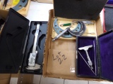 Mox with Misc. Mics and Calipers - Fowler 6'' Digital Caliper, Millers Fall