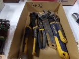 Box of (5) Vise Grip Wrenches and Pliers