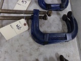 (2) 6'' C-Clamps, Blue